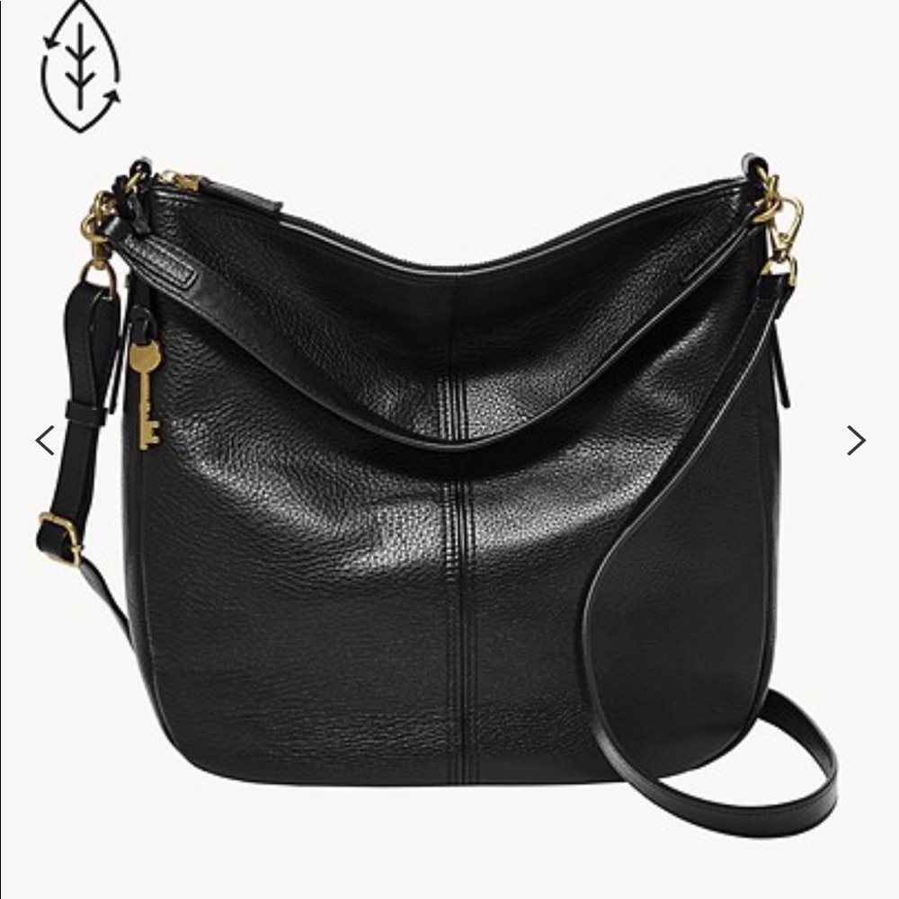 NWT Fossil Jolie Hobo Bag Black